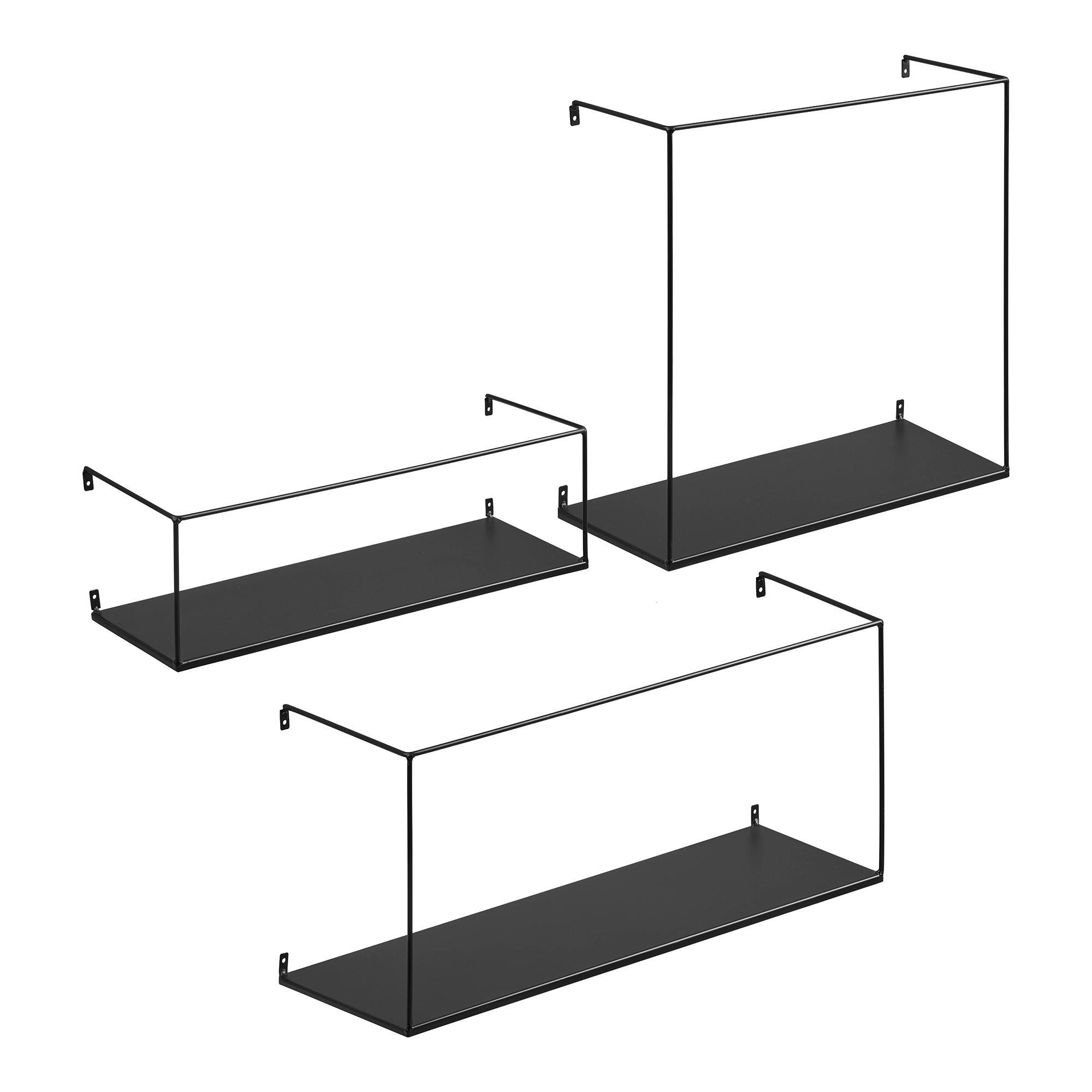 WANDREGALSET  - Schwarz, Basics, Metall