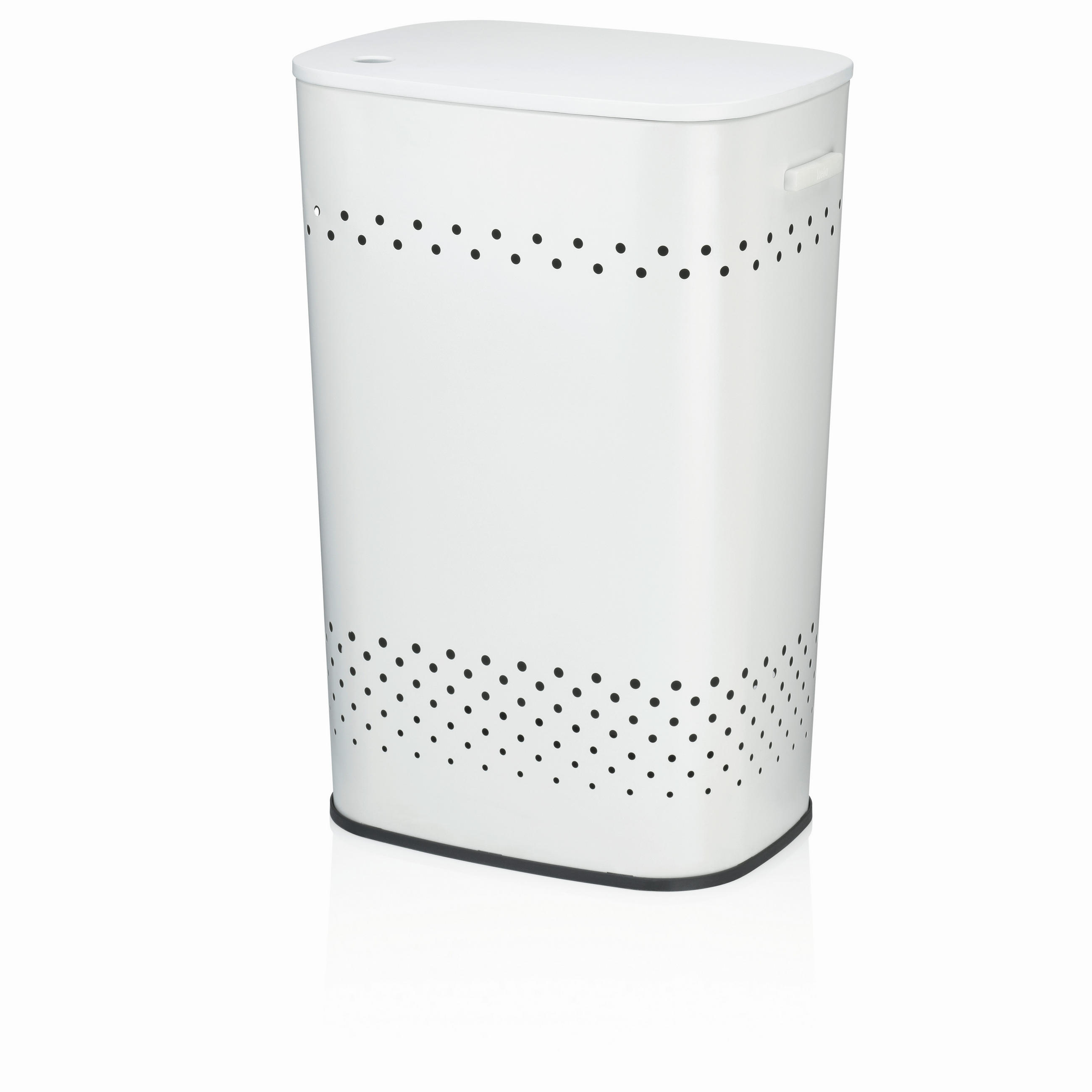 WÄSCHETONNE - Weiß, Basics, Metall (39,5/29,5/57,5cm) - Kela