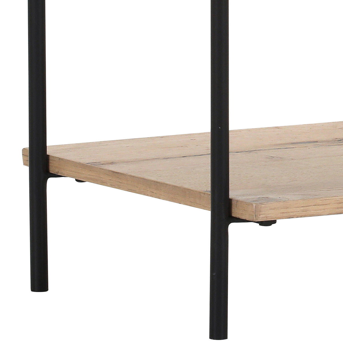 NACHTSCHRANK 40/60/40 cm Eiche furniert  - Eichefarben/Schwarz, Design, Holz/Holzwerkstoff (40/60/40cm) - Landscape
