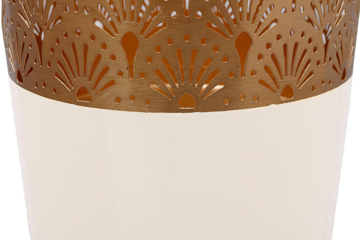 BODENVASE 60 cm  - Hellrosa/Goldfarben, Trend, Metall (20/60cm) - Kayoom