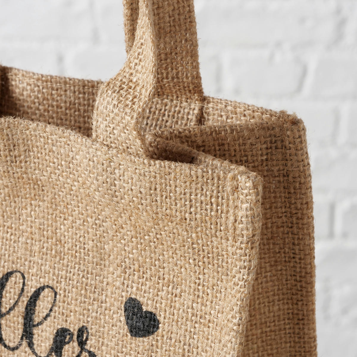 GESCHENKTASCHE  - Naturfarben, KONVENTIONELL, Textil (21/11,5/21cm)