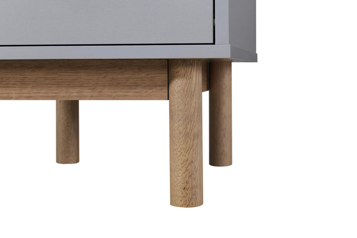 NACHTTISCH 40/55/44 cm  in Eichefarben, Grau  - Eichefarben/Grau, Design, Holz/Holzwerkstoff (40/55/44cm) - MID.YOU