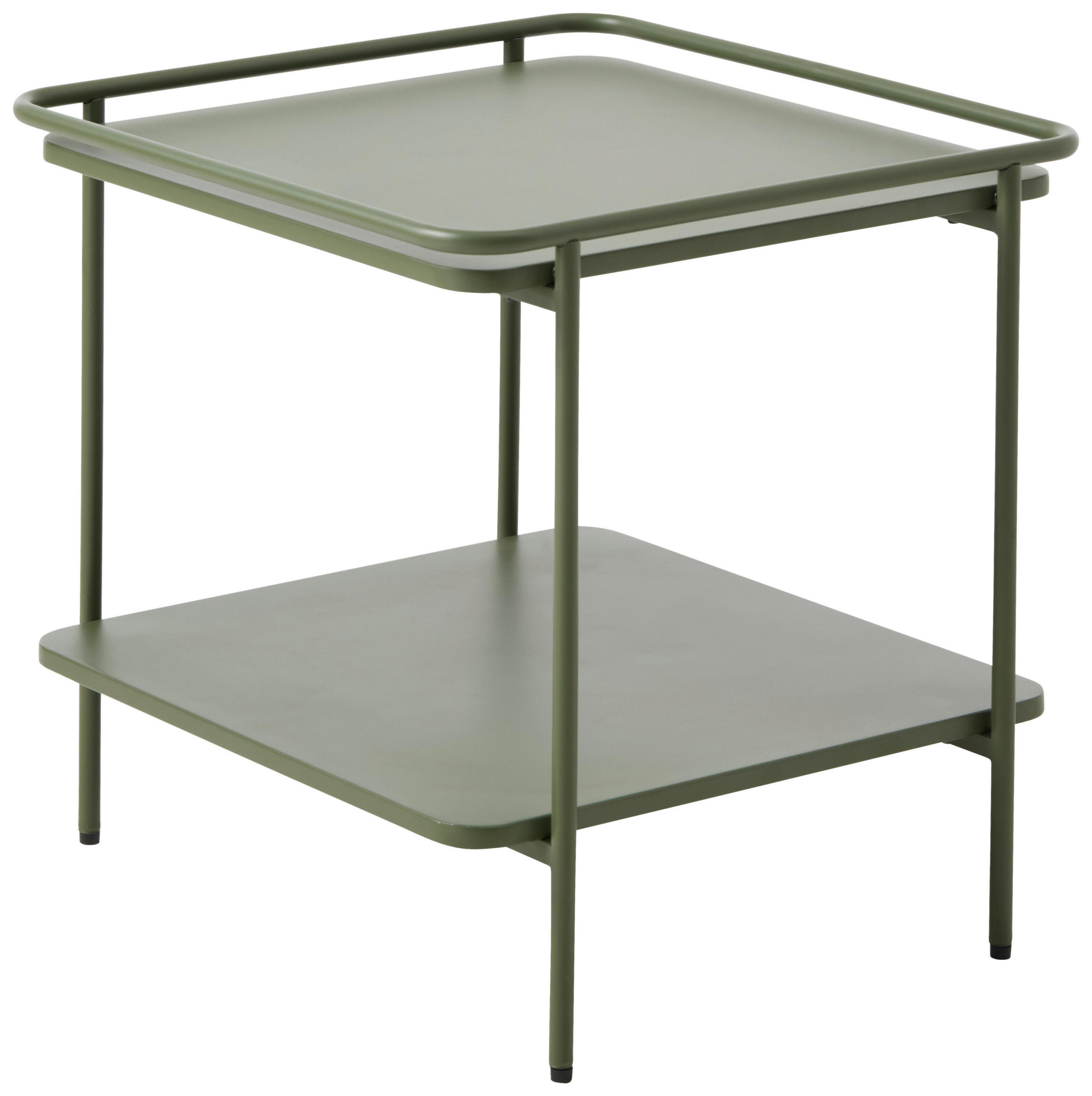 BEISTELLTISCH 45/45/44,3 cm Olivgrün quadratisch  - Olivgrün, Basics, Metall (45/45/44,3cm) - Xora