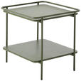 BEISTELLTISCH 45/45/44,3 cm Olivgrün quadratisch  - Olivgrün, Basics, Metall (45/45/44,3cm) - Xora