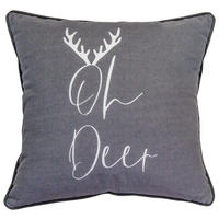 UKRASNI JASTUČIĆ 40/40 cm     - siva, Konvencionalno, tekstil (40/40cm) - X-Mas