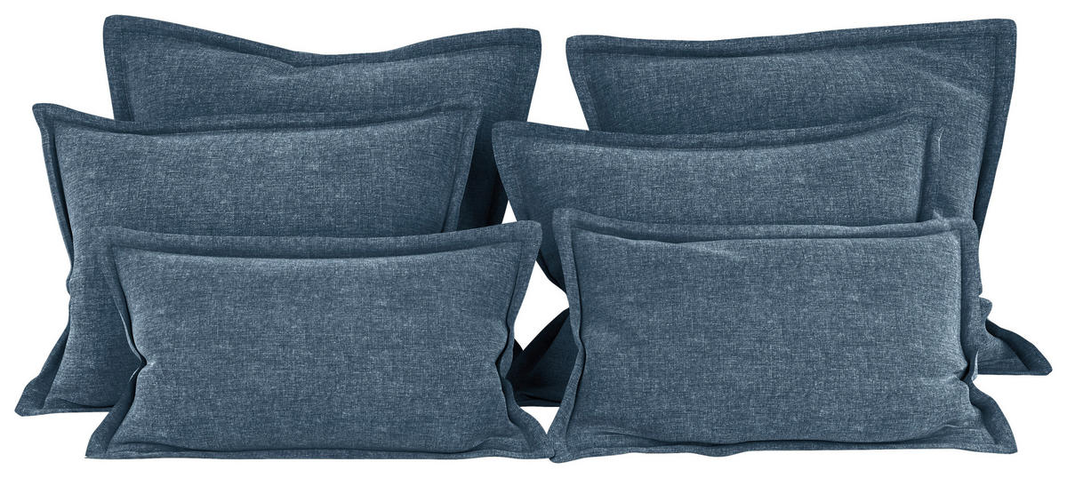 SADA DEKORAČNÍCH POLŠTÁŘŮ  - petrolej, Moderní, textil (70-50/60-25/10cm) - MID.YOU