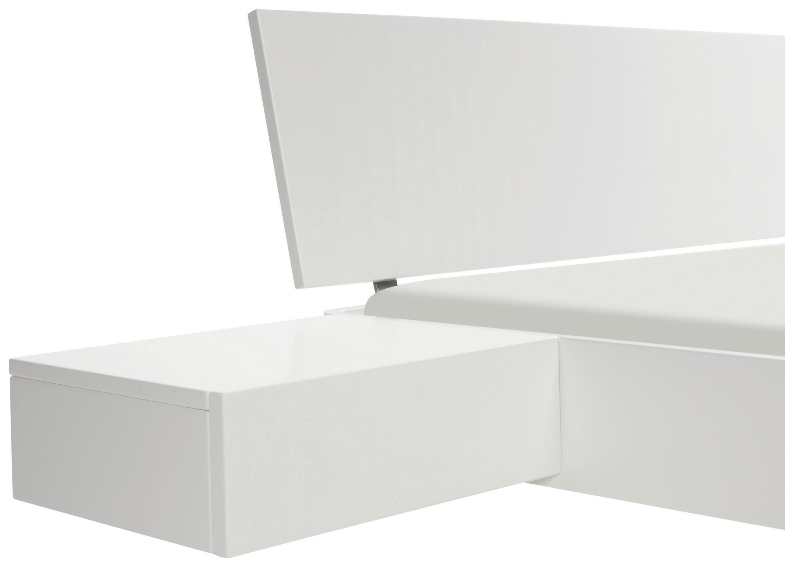 NACHTSCHRANK 48/16/41 cm  - Weiß, Basics, Holzwerkstoff (48/16/41cm) - Hasena