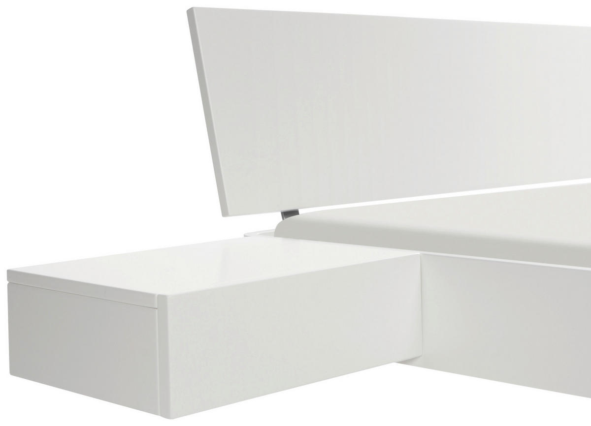 NACHTSCHRANK 48/16/41 cm  - Weiß, Basics, Holzwerkstoff (48/16/41cm) - Hasena