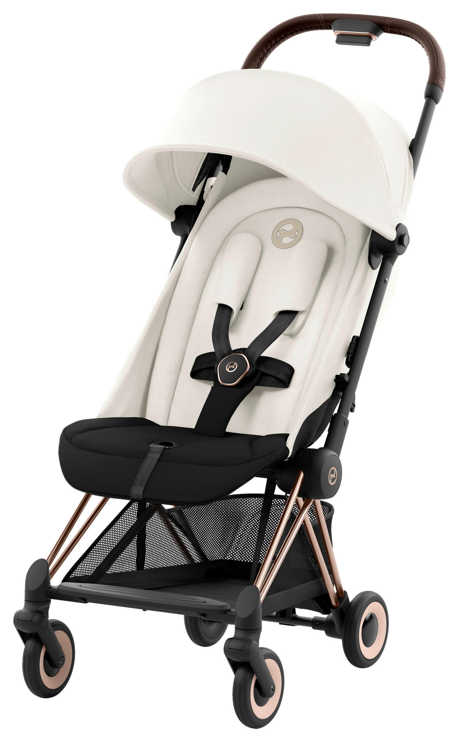 BUGGY Coya  - Roségold/Weiß, Basics, Kunststoff/Textil (79/44/105cm) - cybex PLATINUM
