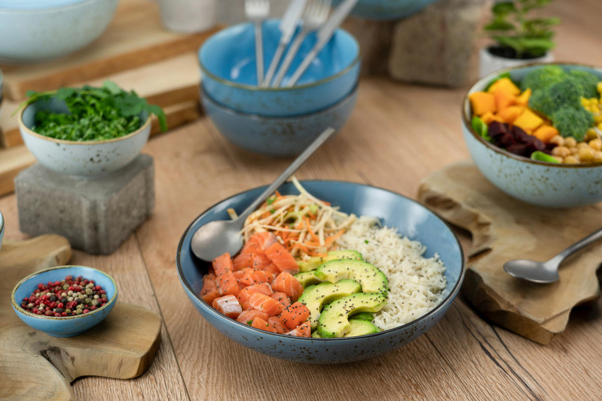 Poke Bowl 30cm D  - Multicolor, KONVENTIONELL, Keramik (22,5/5,8cm) - Creatable