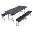 BIERTISCHGARNITUR GIARDINO - Anthrazit, KONVENTIONELL, Kunststoff/Metall (180/74/75cm) BIERTISCHGARNITUR GIARDINO - Anthrazit, KONVENTIONELL, Kunststoff/Metall (180/74/75cm)