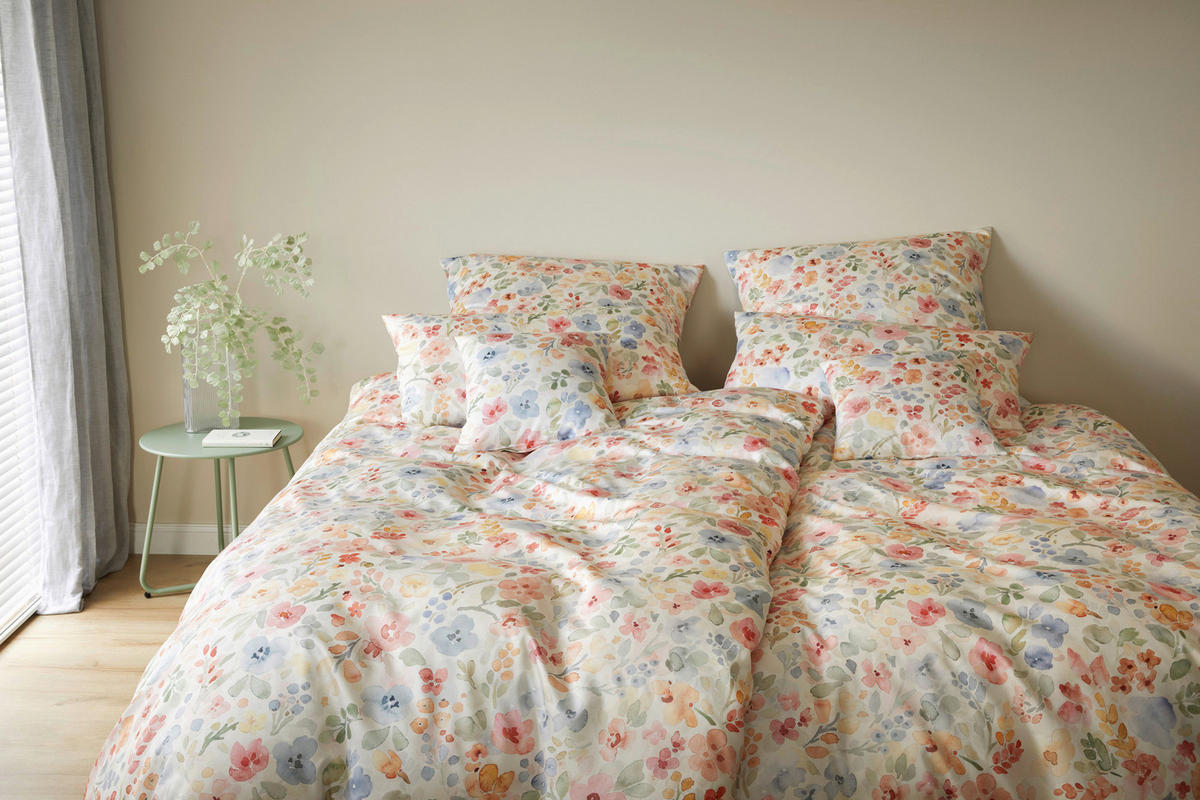 POSTELJNINA GENTLE 140/200 cm mako saten večbarvno  - večbarvno, Konvencionalno, tekstil (140/200cm) - Elegante