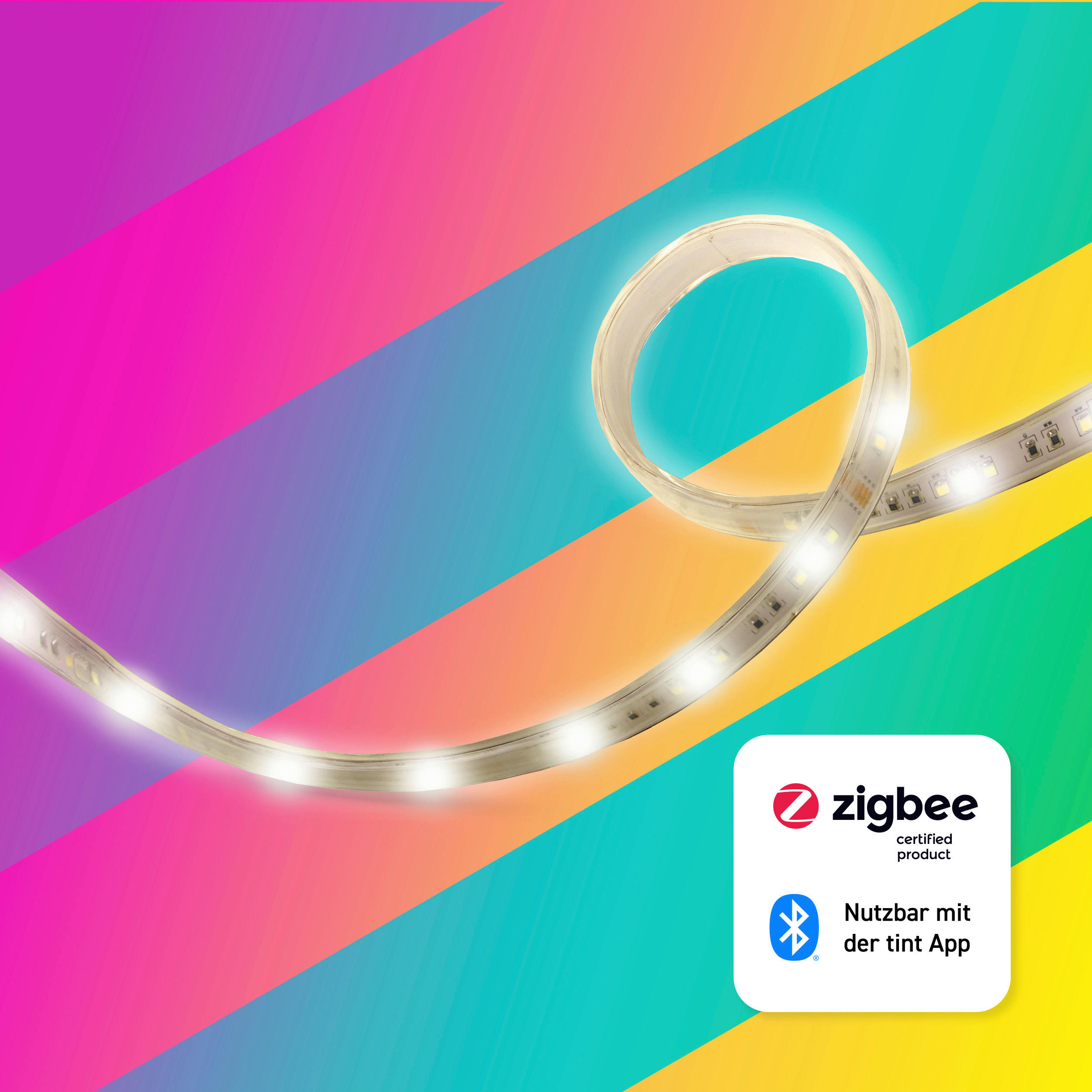 LED-STRIP 500 cm   - Weiß, Basics, Kunststoff (500cm) - Tint