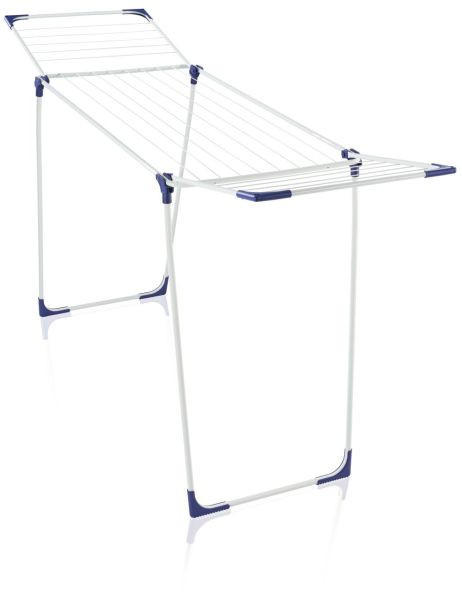 STANDTROCKNER 105/55,5/65 cm  - Weiß/Dunkelblau, KONVENTIONELL, Kunststoff/Metall (105/55,5/65cm) - Leifheit