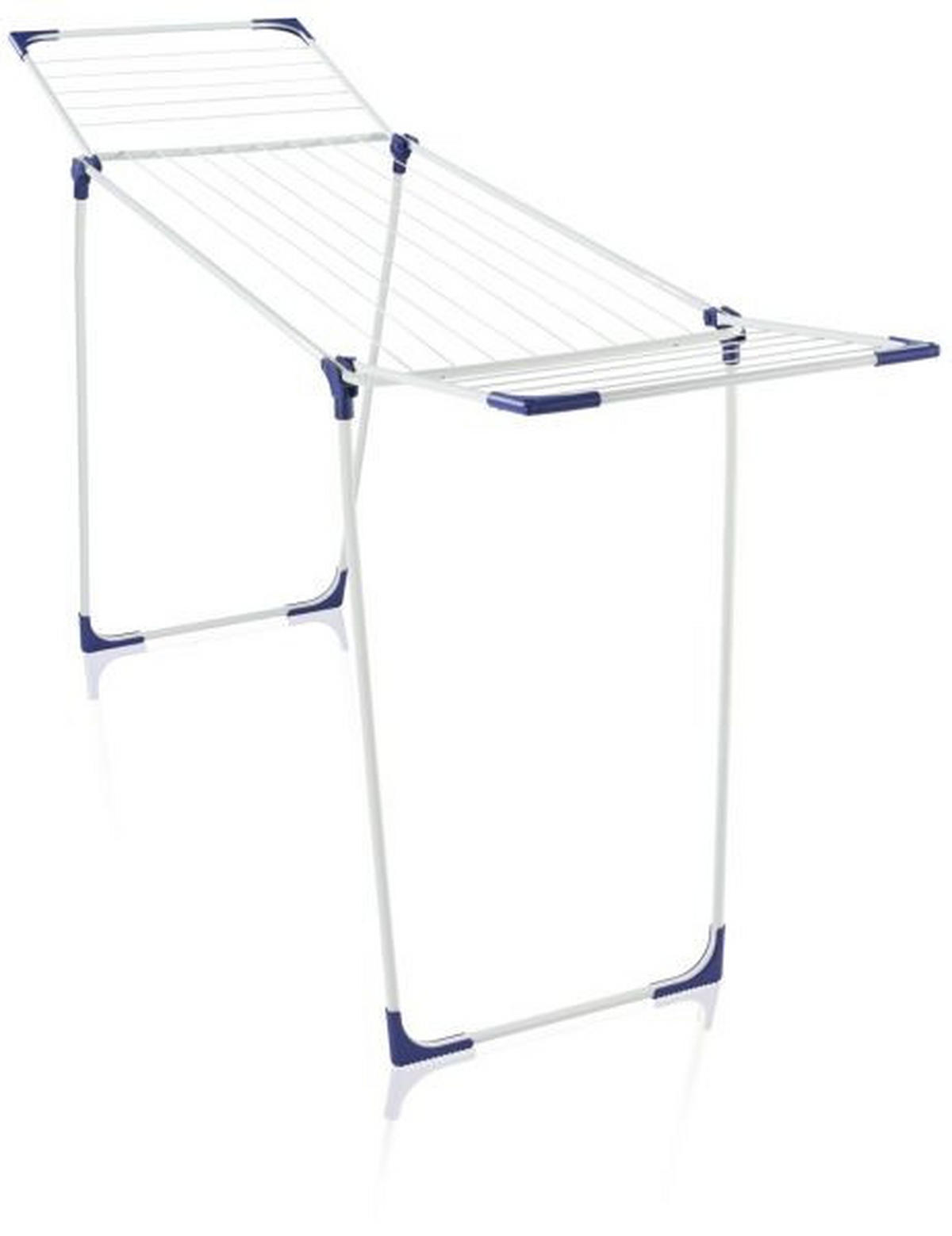 STANDTROCKNER 105/55,5/65 cm  - Weiß/Dunkelblau, KONVENTIONELL, Kunststoff/Metall (105/55,5/65cm) - Leifheit