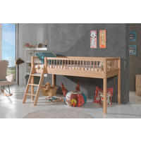 HOCHBETT 90/200 cm,  in Buchefarben, Absturzsicherung, Rollrost  - Buchefarben, MODERN, Holz (90/200cm) - Vipack