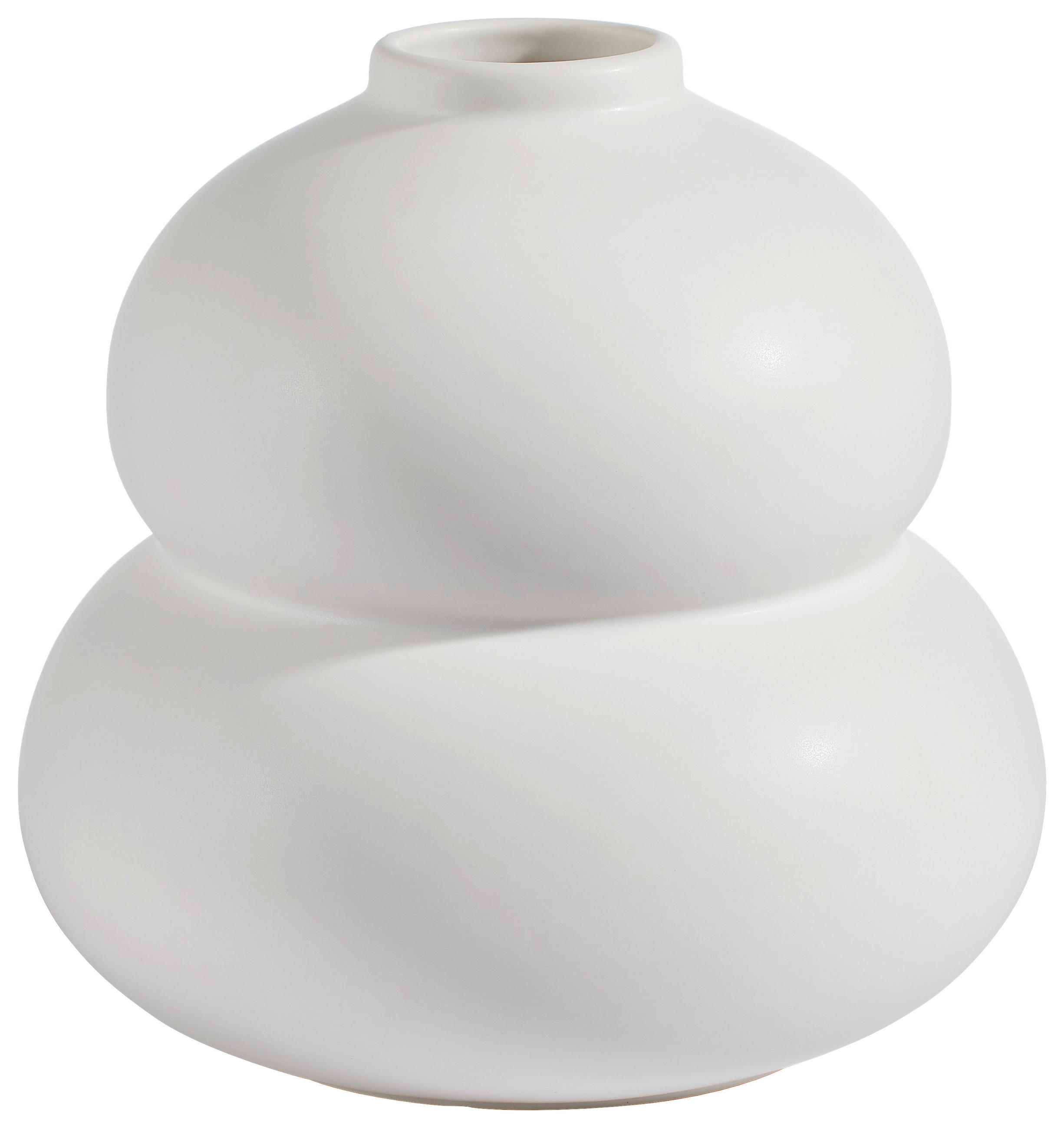 VASE 16 cm - Weiß, MODERN, Keramik (16/16/16cm) - Novel