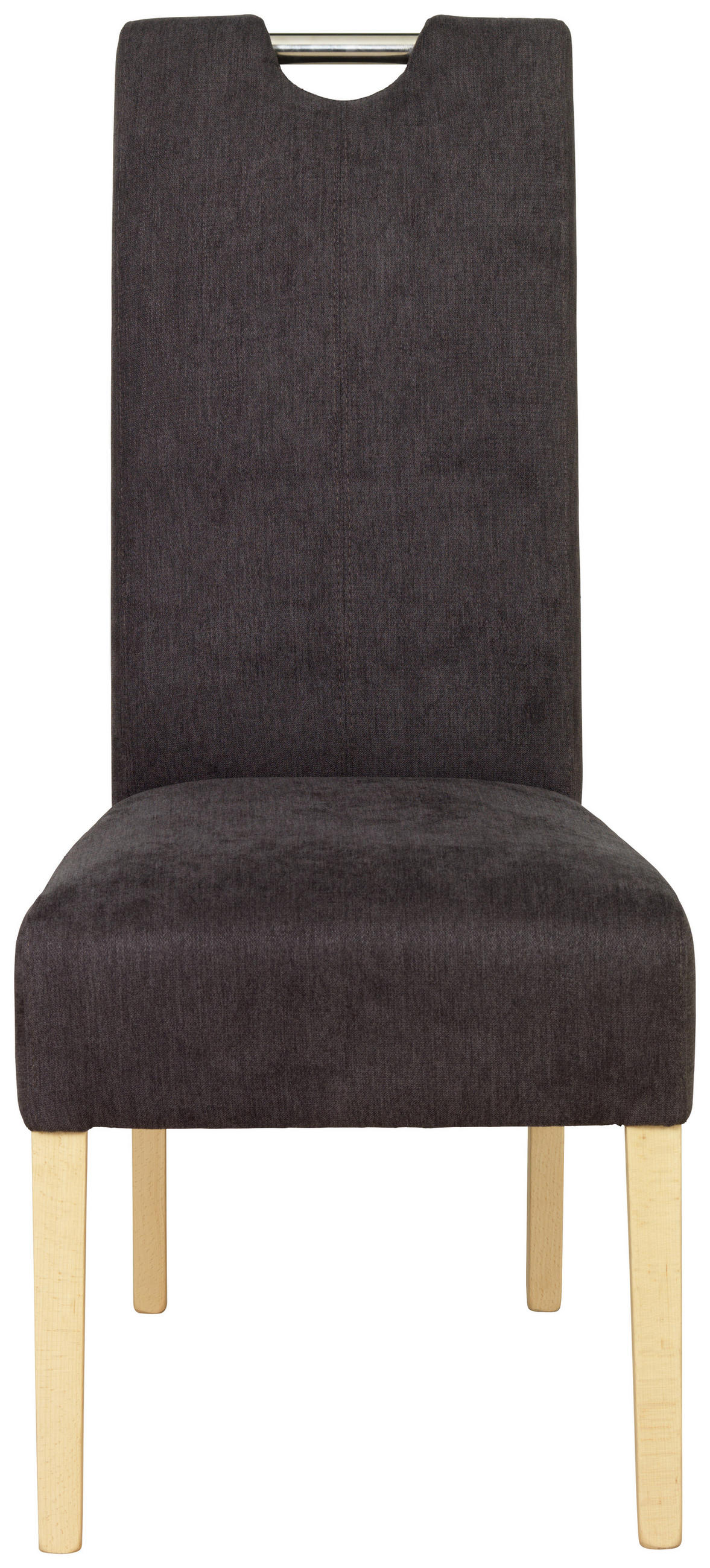 STUHL  in Stahl Webstoff Holz, Metall, Textil  - Dunkelbraun/Buchefarben, Natur, Holz/Textil (47/103/60cm) - Cantus
