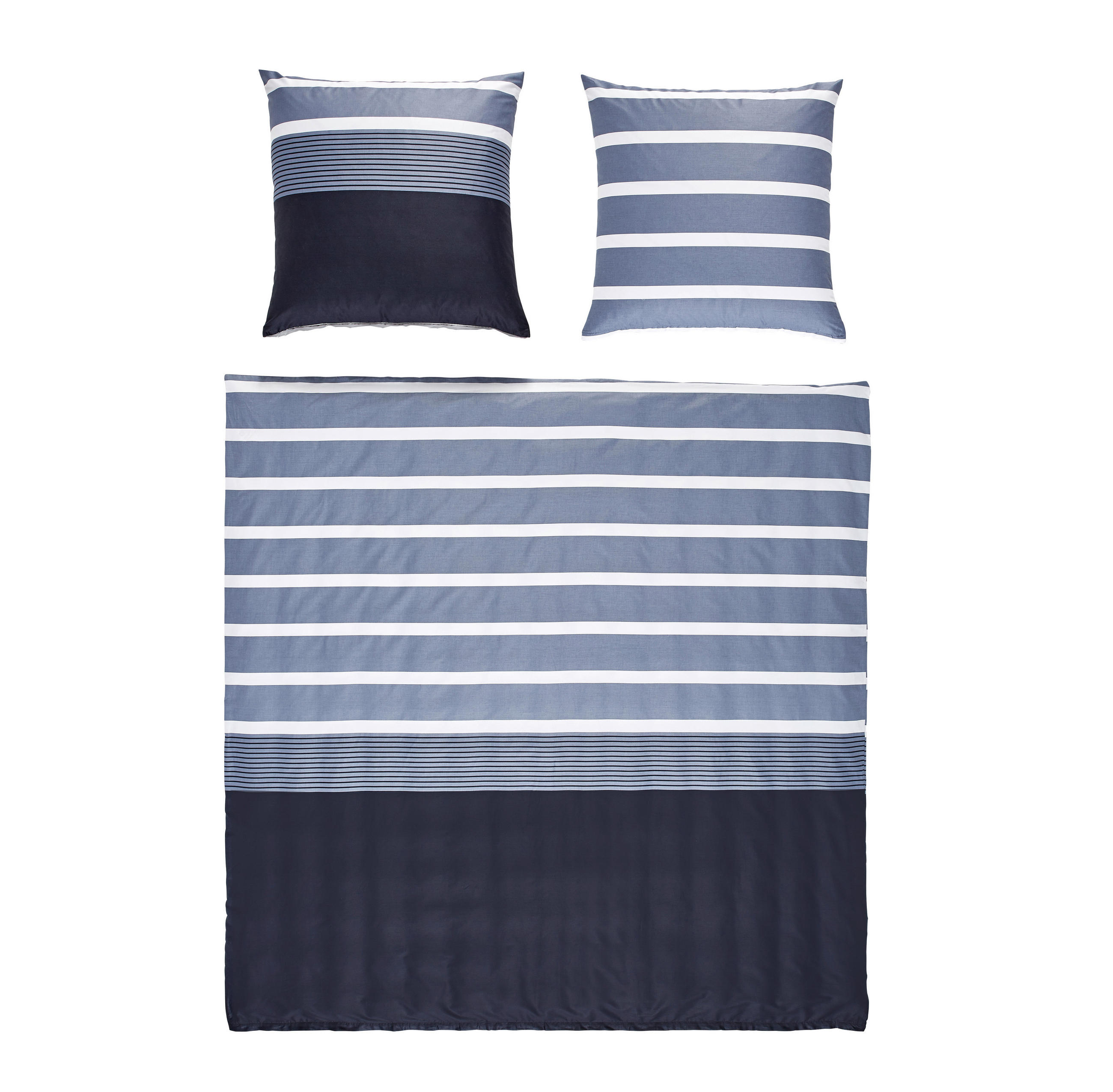 BETTWÄSCHE J.D. Makosatin 240/220 cm  - Silberfarben/Schwarz, Basics, Textil (240/220cm) - Janine