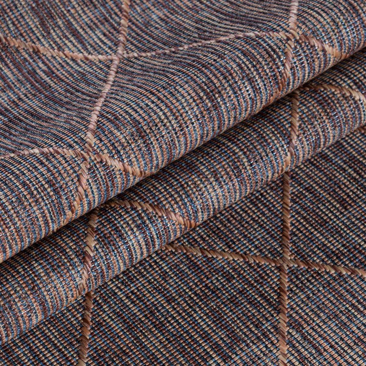 OUTDOORTEPPICH 120/170 cm Zagora Braun, Schwarz  - Schwarz/Braun, Basics, Textil (120/170cm) - Novel