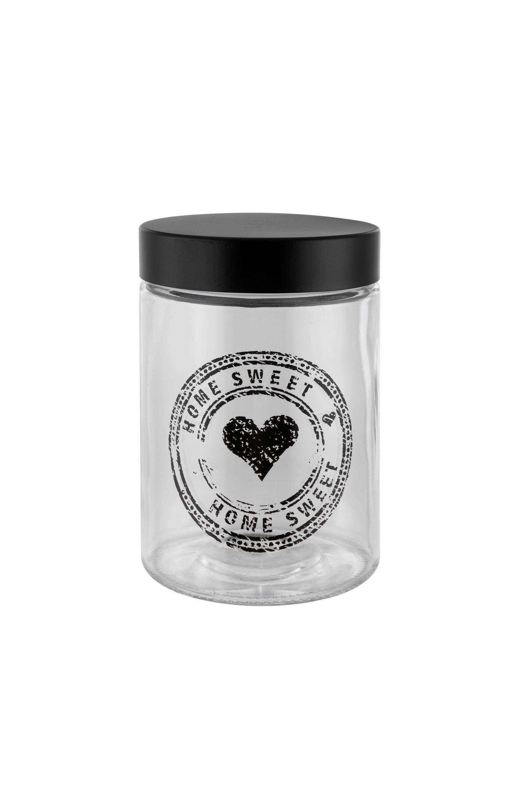 POSUDA ZA ZALIHE  1,2 l   - prozirno/crna, Basics, staklo/metal (11/17cm) - Homeware