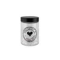 POSUDA ZA ZALIHE  1,2 l   - prozirno/crna, Basics, staklo/metal (11/17cm) - Homeware