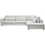 ECKSOFA  in Chenille Greige  314/250 cm  - Greige/Schwarz, KONVENTIONELL, Kunststoff/Textil (314/250cm) - Carryhome