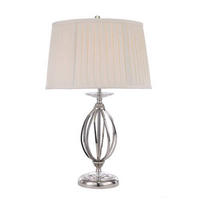 NAMIZNA SVETILKA        36/58 cm       - barve niklja, Konvencionalno, kovina/tekstil (36/58cm) - Elstead Lighting