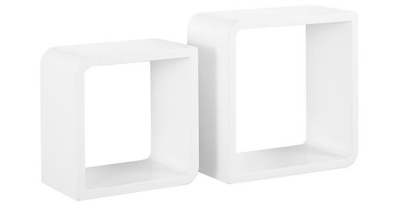 WANDREGALSET 2-teilig Weiß  - Weiß, Basics, Holzwerkstoff (23-28/23-28/15cm) - Xora