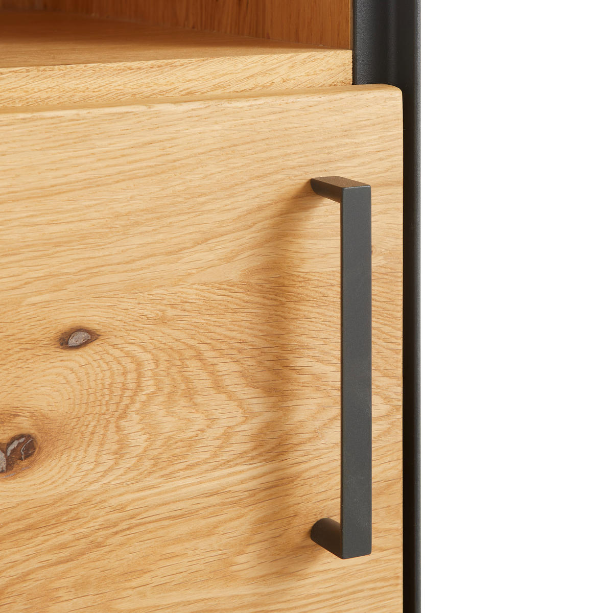 AKTENSCHRANK 55/197/40 cm  - Eichefarben/Graphitfarben, Natur, Holz/Holzwerkstoff (55/197/40cm) - Linea Natura