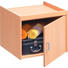 AUFSATZSCHRANK 55/43/54 cm Buchefarben - Buchefarben/Silberfarben, Design, Kunststoff (55/43/54cm) - CS SCHMAL