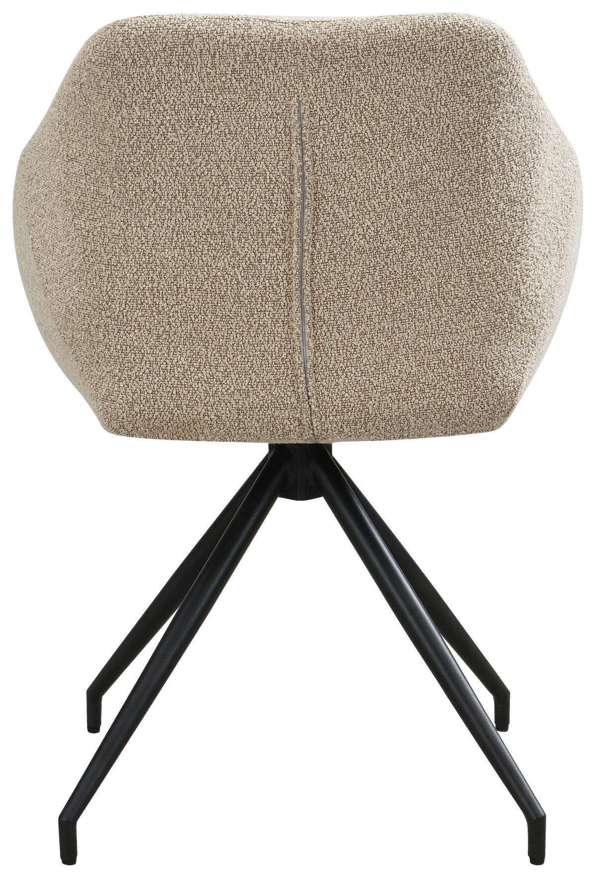 SZÉK fém, textil taupe  - fekete/taupe, Trend, textil/fém (56/79/59,5cm) - Xora