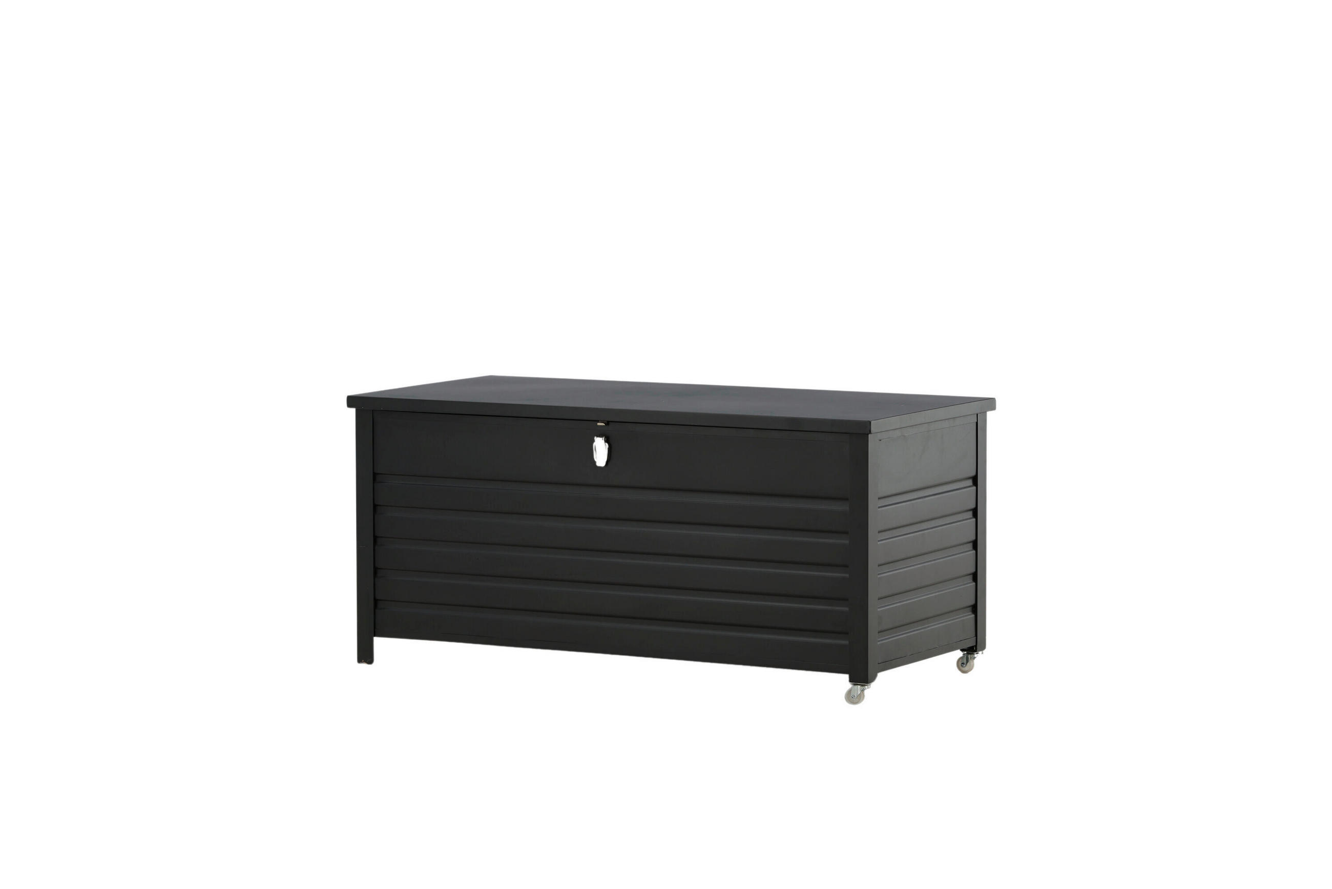 Gardenson Kissenbox Schwarz 130x60x60 cm