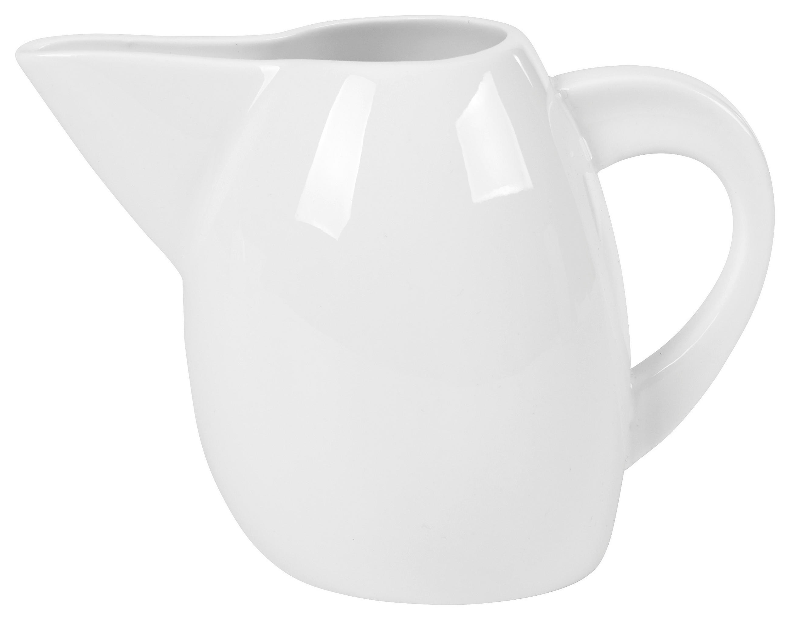 MILCHKÄNNCHEN La Musica 240 ml  - Weiss, Basics, Keramik (12,5/7/8,8cm) - Novel