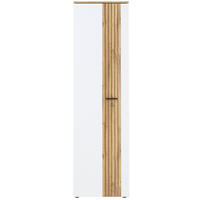 GARDEROBENSCHRANK  in 57/202/38 cm  - Eichefarben/Schwarz, Basics, Holzwerkstoff/Kunststoff (57/202/38cm) - Xora