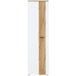 GARDEROBENSCHRANK 57/202/38 cm  - Eichefarben/Schwarz, Basics, Holzwerkstoff/Kunststoff (57/202/38cm) - Xora