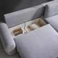 ECKSOFA Grau Webstoff  - Schwarz/Grau, MODERN, Kunststoff/Textil (265/175cm) - Carryhome