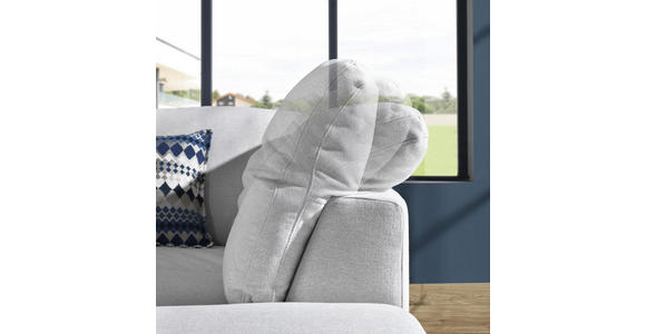 WOHNLANDSCHAFT in Textil Silberfarben - Anthrazit/Silberfarben, Natur, Textil/Metall (226/281cm) - Valnatura