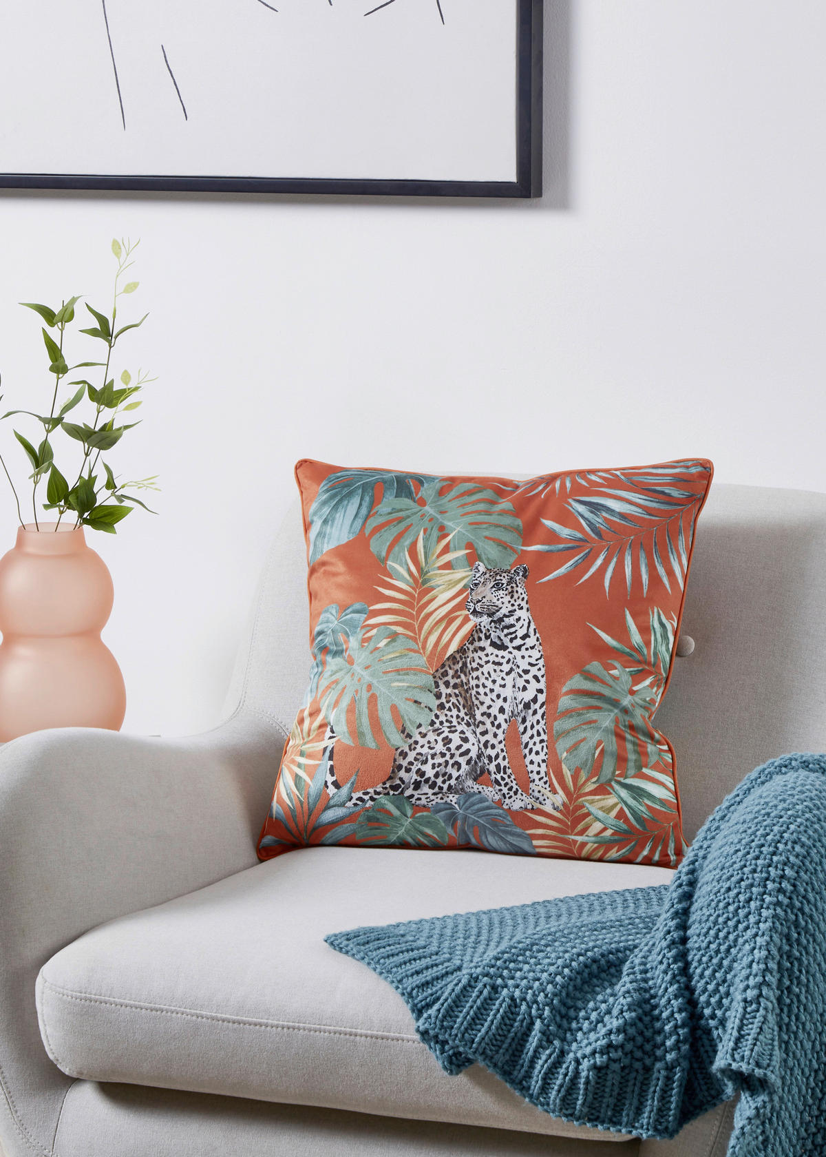 ZIERKISSEN   45/45 cm   - Multicolor, Design, Textil (45/45cm) - Eglo