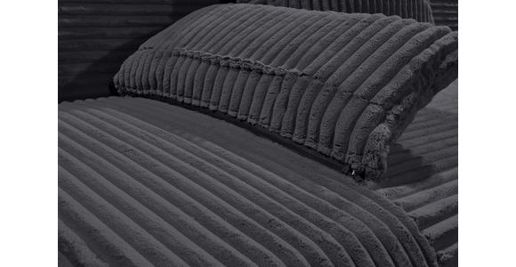 SCHLAFSOFA Cord Schwarz Rückenkissen, Armlehnenkissen, Bettkasten, Schlaffunktion, Rücken echt, Liegefläche im Originalstoff  - Schwarz, KONVENTIONELL, Kunststoff/Textil (211/96/105cm) - Carryhome