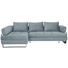 WOHNLANDSCHAFT in Textil Blau - Blau/Schwarz, Design, Textil/Metall (173/272cm) - Stylife WOHNLANDSCHAFT in Textil Blau - Blau/Schwarz, Design, Textil/Metall (173/272cm) - Stylife