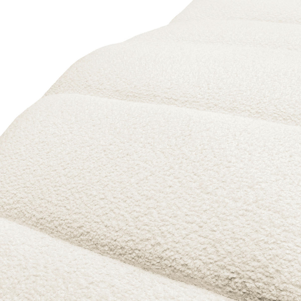 RELAXLIEGE SWING Bouclé Weiß  - Silberfarben/Weiß, Design, Textil/Metall (65/65-95/171cm) - Livetastic