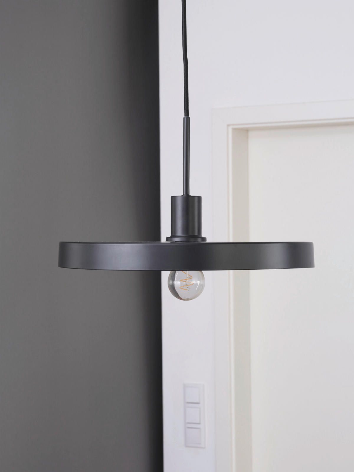 HÄNGELEUCHTE 40/127 cm   - Beige/Schwarz, Basics, Metall (40/127cm) - Osram