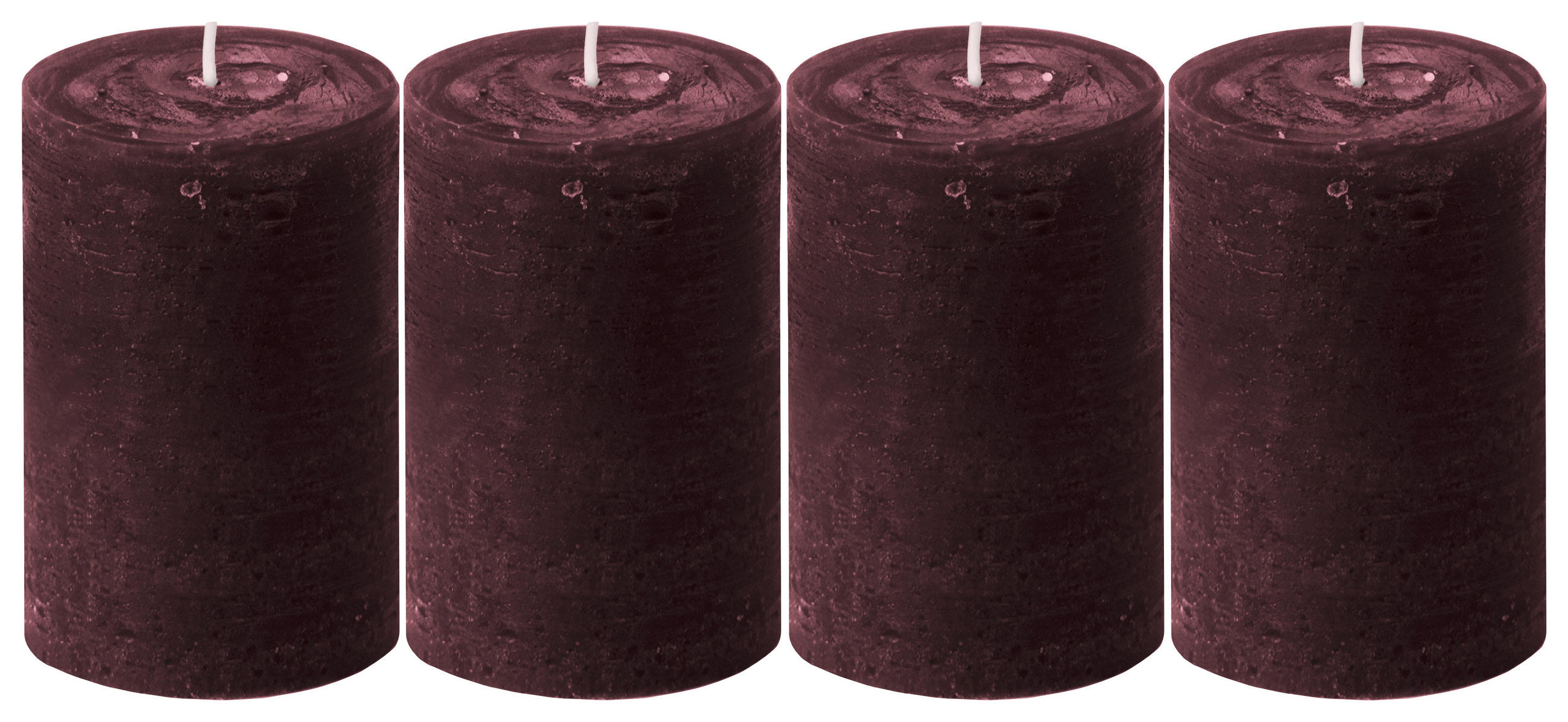 STUMPENKERZE 5,8/8 cm  - Rot, KONVENTIONELL (5,8/8cm)