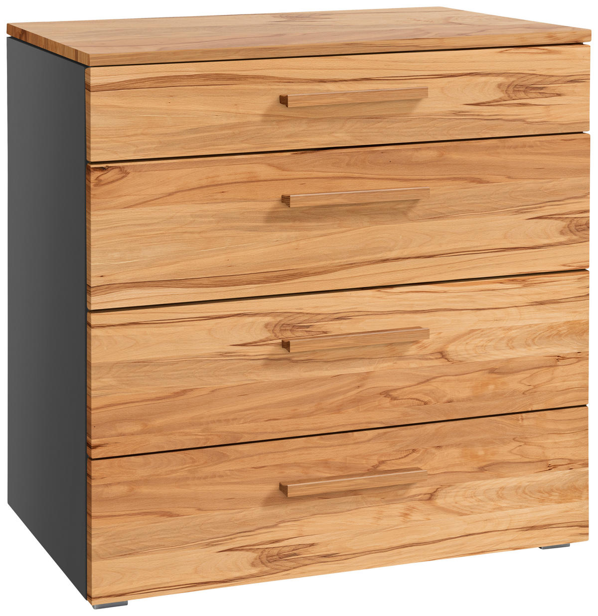 KOMMODE  in 90/86/50 cm  - Anthrazit/Buchefarben, Design, Holz (90/86/50cm) - Hasena