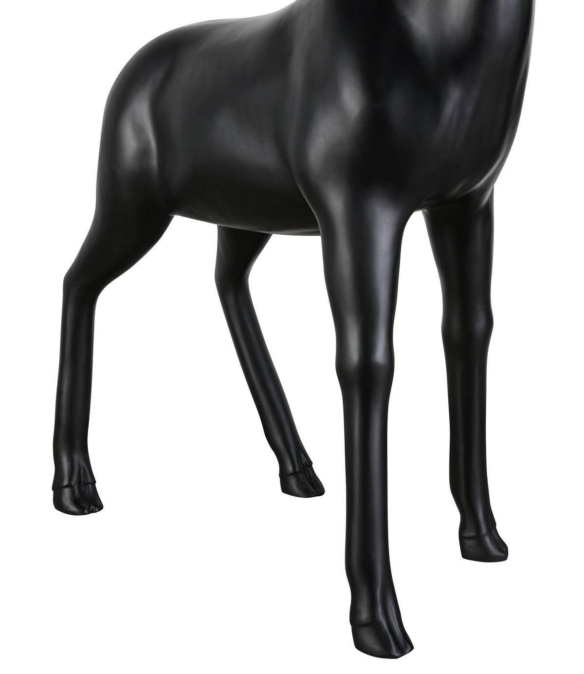 DEKOHIRSCH - Schwarz, Lifestyle, Kunststoff (95/170/90cm) - Glandor