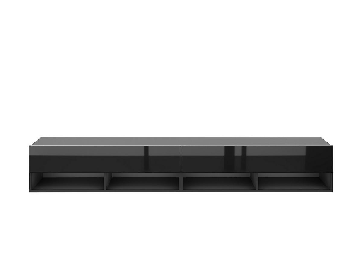 LOWBOARD  in 200/31/33 cm  - Schwarz Hochglanz/Schwarz, Design, Holzwerkstoff/Kunststoff (200/31/33cm) - MID.YOU