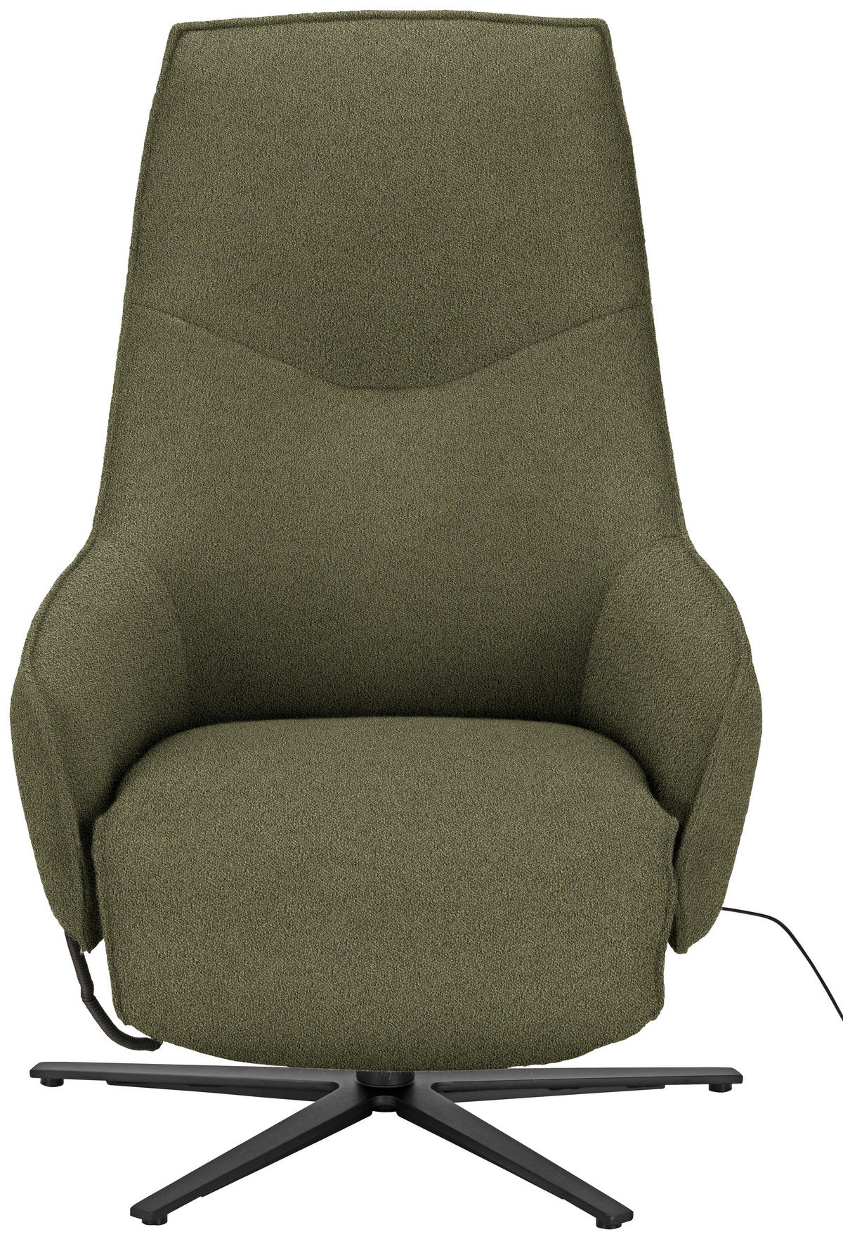 RELAXSESSEL in Textil Olivgrün  - Anthrazit/Olivgrün, Design, Textil/Metall (70/112/85cm) - Himolla Komfortklass