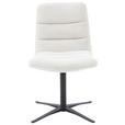 STUHL - Creme/Schwarz, Design, Textil/Metall (52/88/66cm) - Dieter Knoll