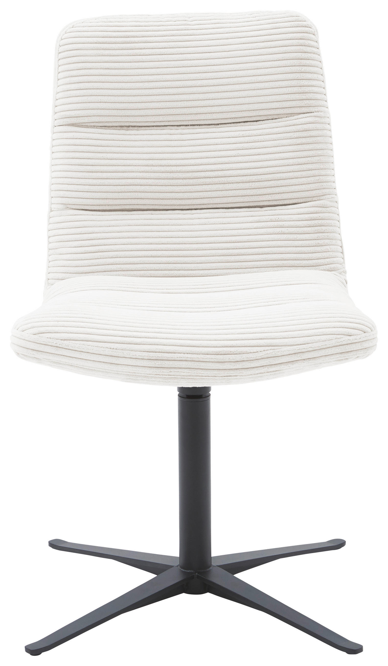 STUHL - Creme/Schwarz, Design, Textil/Metall (52/88/66cm) - Dieter Knoll
